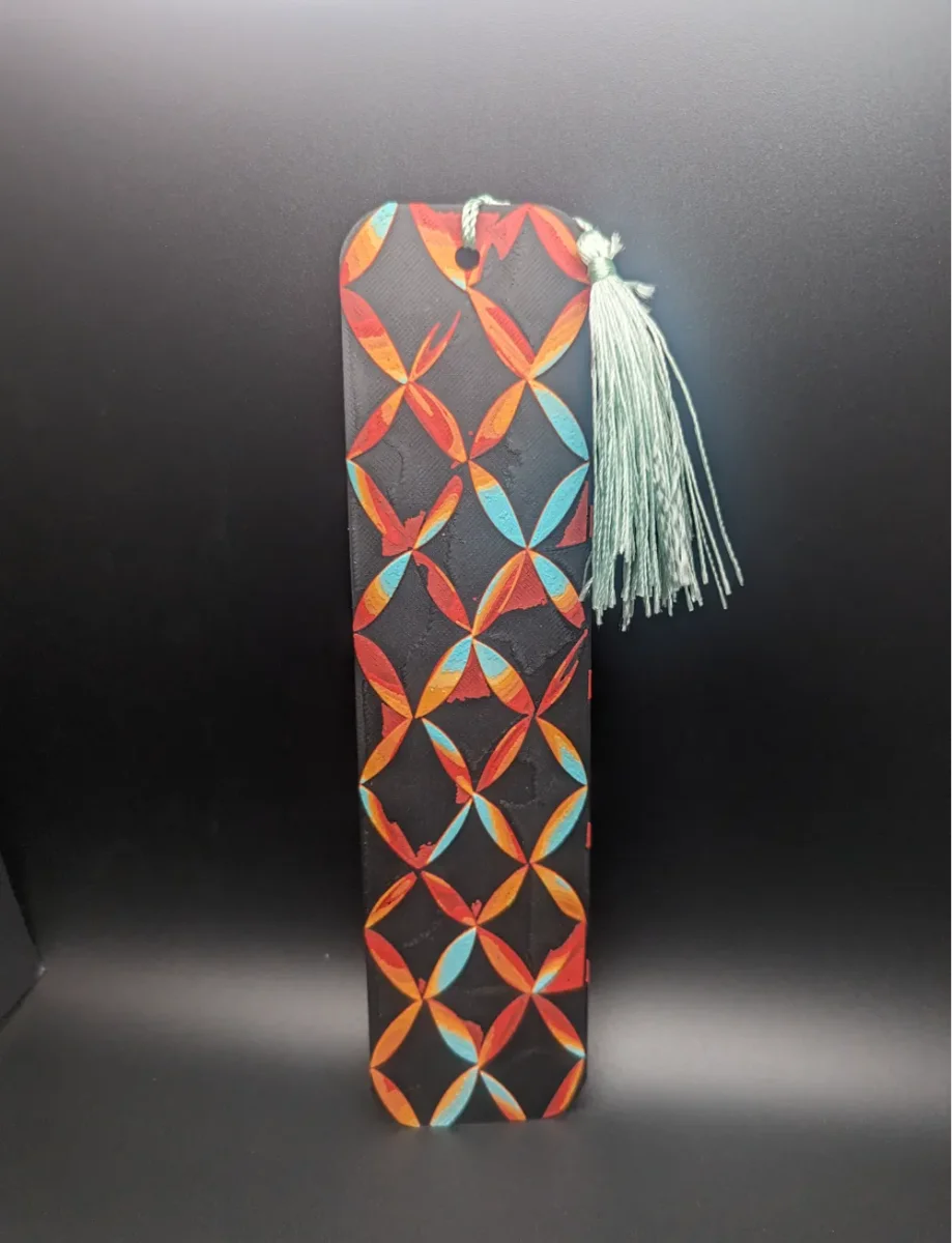 Geometric Bookmark by the_bearded_jedi HueForge model: Geometric Bookmark by the_bearded_jedi