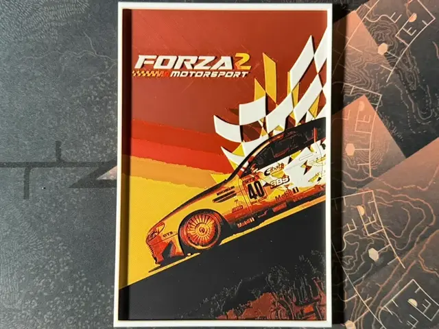 HueForge model: Forza Motorsport 2 - HueForge Game by ZorPrime7
