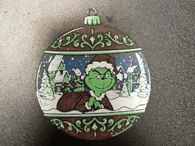 HueForge model: Grinch Christmas ornament hueforge by 3DNesy