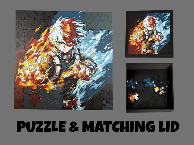 HueForge model: Shoto - Puzzle & Matching Lid by Canadian Gamer
