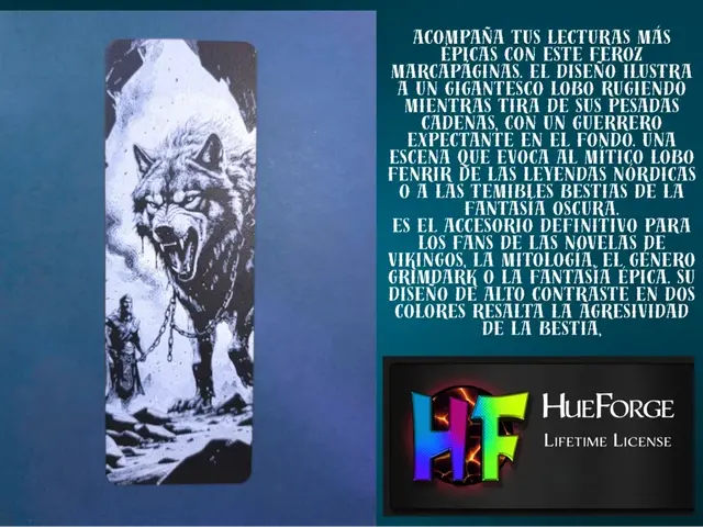 HueForge model: Giant Wolf (Fenrir) Bookmark v2 by FYTY112