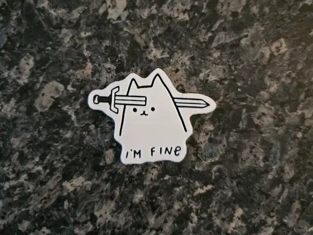 HueForge model: Sticker I'm Fine by Kactus Fpv