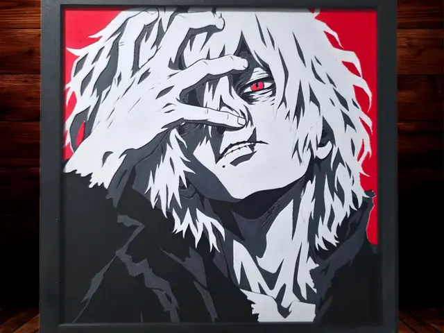 HueForge model: Tomura Shigaraki - My Hero Academia -200 Designs! by Side Quest Hues