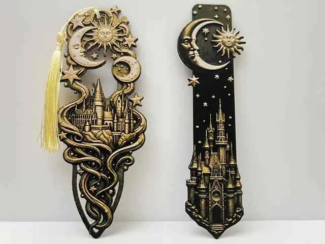 HueForge model: Hogwarts / Cinderella Castle - Celestial Bookmarks by 3djd