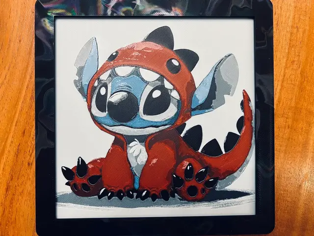 HueForge model: Stitch Dressed as Dinosaur by JustBe 3D Printing