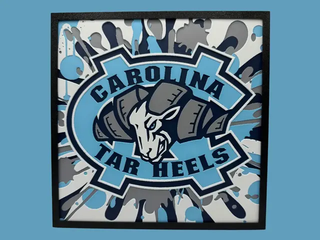 HueForge model: Carolina Tar Heels by Canadian Gamer