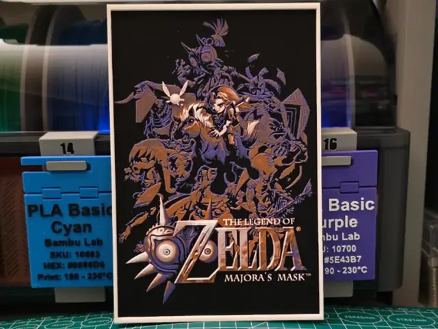 The Legend of Zelda: Majora's Mask – Hueforge Artwork