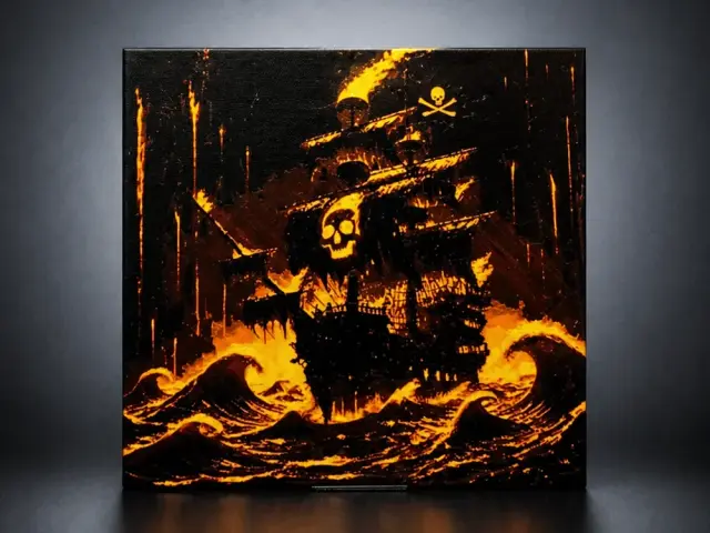 HueForge model: Infernal Galleon - Ship of Eternal Flame by Aleksandr