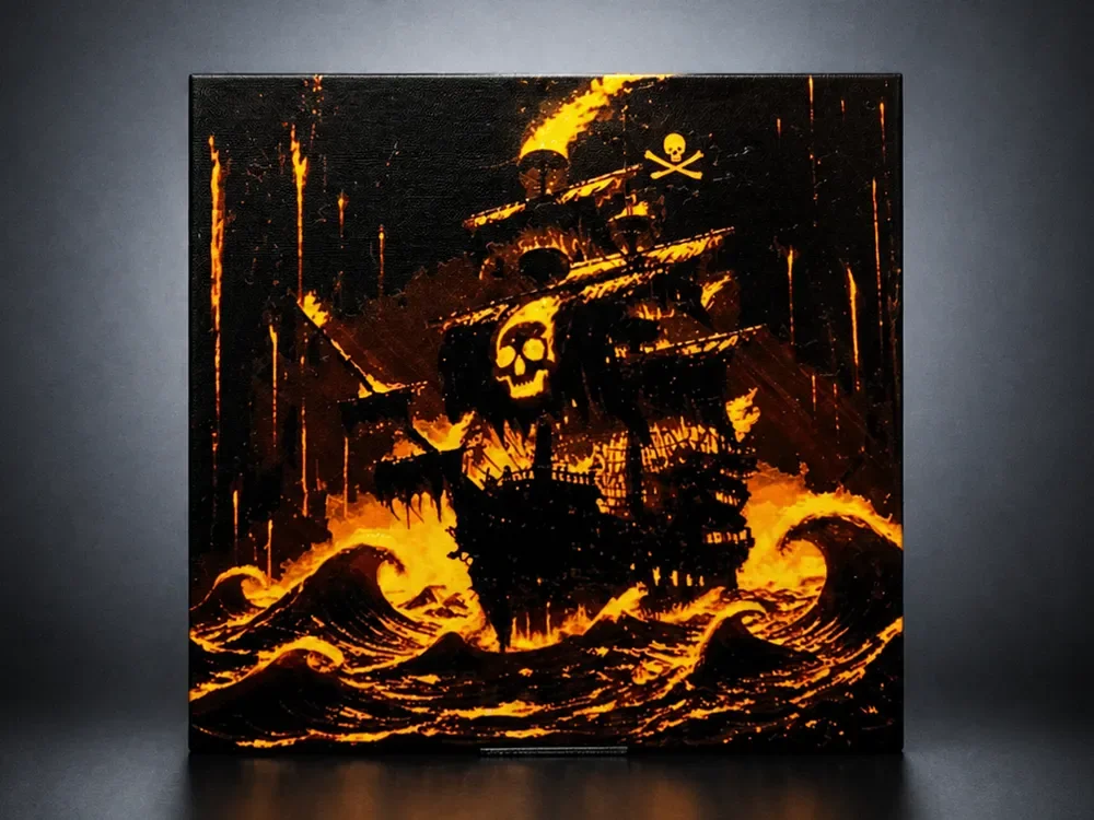 Infernal Galleon - Ship of Eternal Flame by Aleksandr HueForge model: Infernal Galleon - Ship of Eternal Flame by Aleksandr