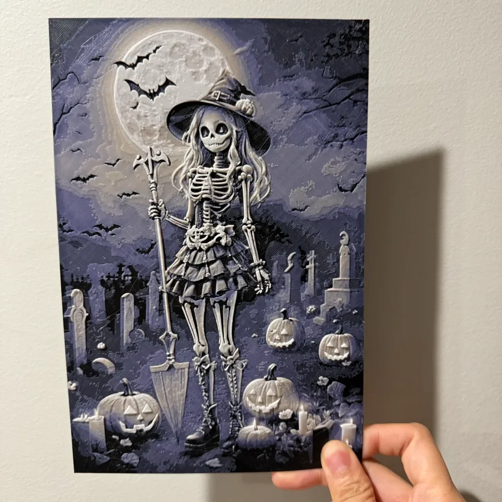 The Gravedigger - Hueforge Print by cyanidesugar HueForge model: The Gravedigger - Hueforge Print by cyanidesugar
