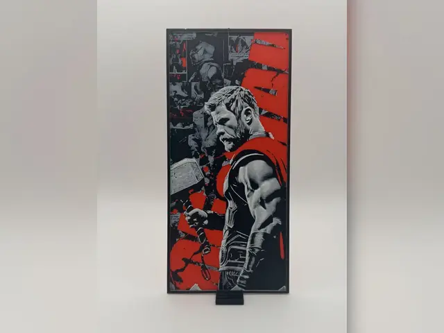 HueForge model: Thor with Mjolnir Colour Pop Print by Thadius