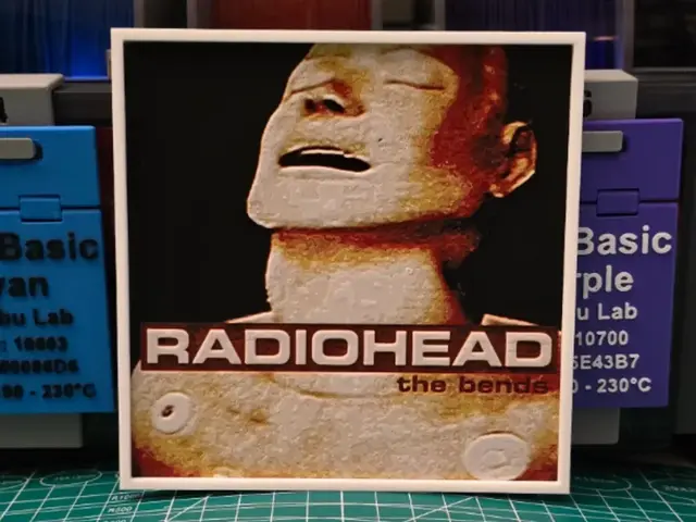 HueForge model: Radiohead "The Bends" Album - Hueforge Art by Lumpy3D