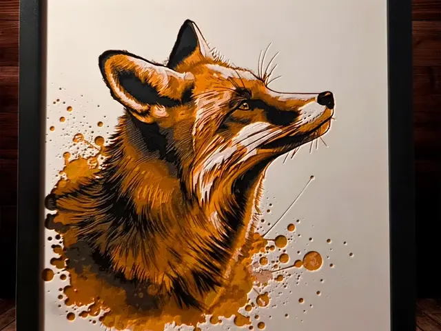 HueForge model: Fox - 200x200 by Side Quest Hues