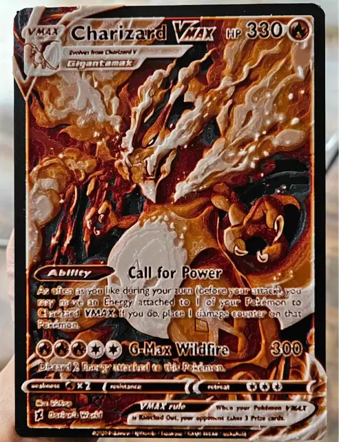 HueForge model: Oversized Pokemon Card Custom Charizard Hueforge by Loki