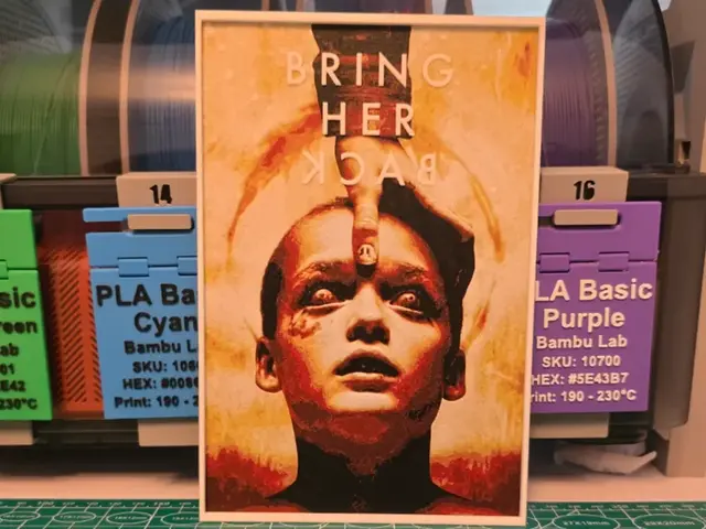 HueForge model: Bring Her Back Movie Poster - Hueforge Art by Lumpy3D