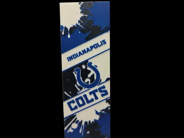 HueForge model: Colts 50x150mm Bookmark by MythicHue's