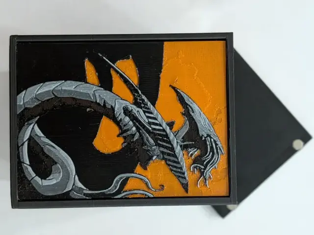 HueForge model: Sliver Inlay for Deckbox by CommandersVault