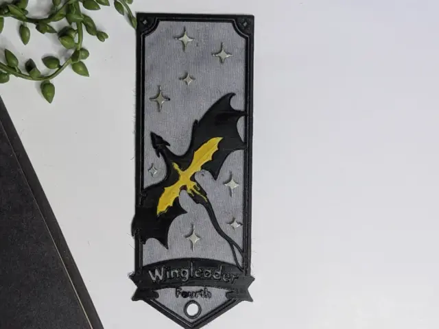 Wingleader - Fourth Wing Inspired Dragon Bookmark