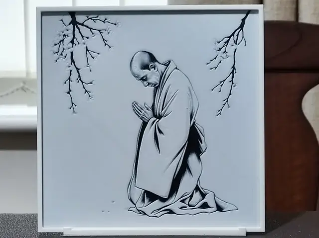 HueForge model: The Prayer - HueForge 2 Color by BoDad