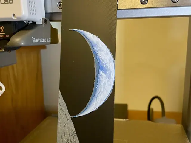 HueForge model: Earth from the Moon Bookmark by 3D_Forged