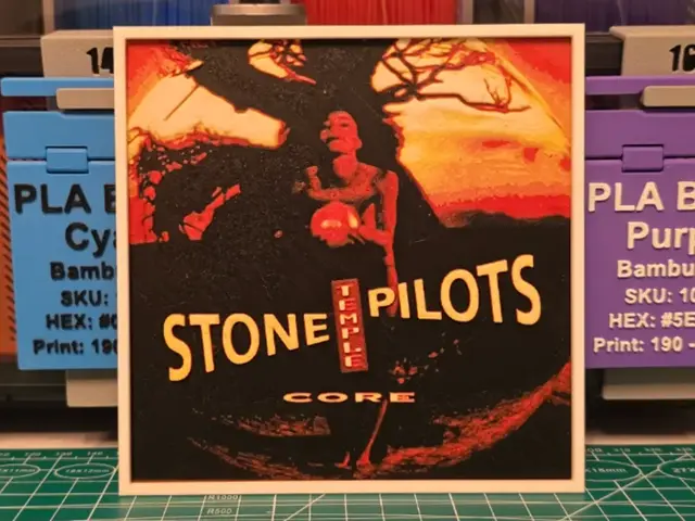 HueForge model: Stone Temple Pilots "Core" Album - Hueforge Art by Lumpy3D