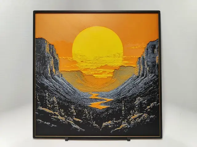 HueForge model: Grand Canyon at sunset - Hueforge by BeaN