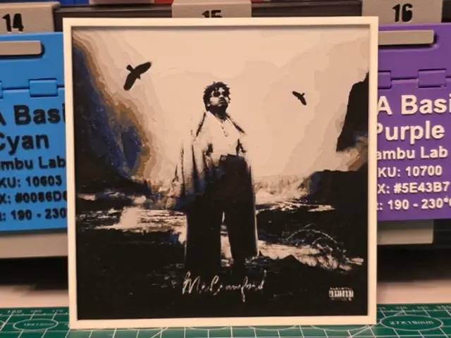 HueForge model: NoCap "Mr. Crawford" Album - Hueforge Art by Lumpy3D