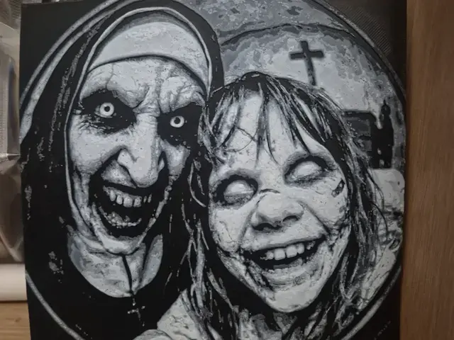 HueForge model: Ring doorbell exorcist & the nun by Buntsta