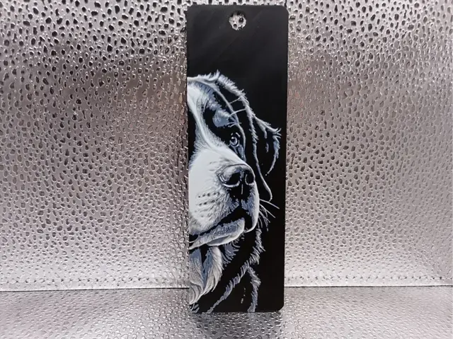 HueForge model: Bernese Mountain Dog Bookmark – Hueforge by Borishotch Industries
