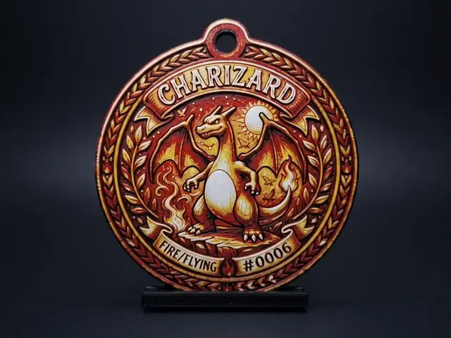 HueForge model: Charizard #0006 - Pokemon Ornament by LED