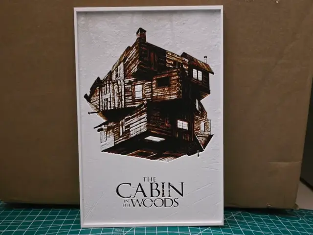HueForge model: The Cabin in the Woods Movie Poster - Hueforge Art by Lumpy3D