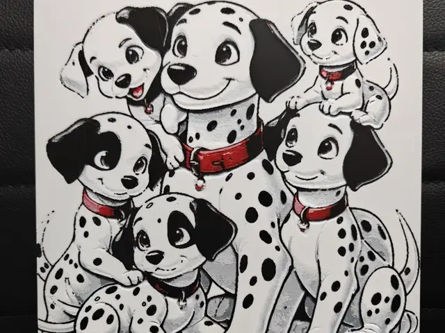 HueForge model: 101 Dalmatians by TheHueforgeLady