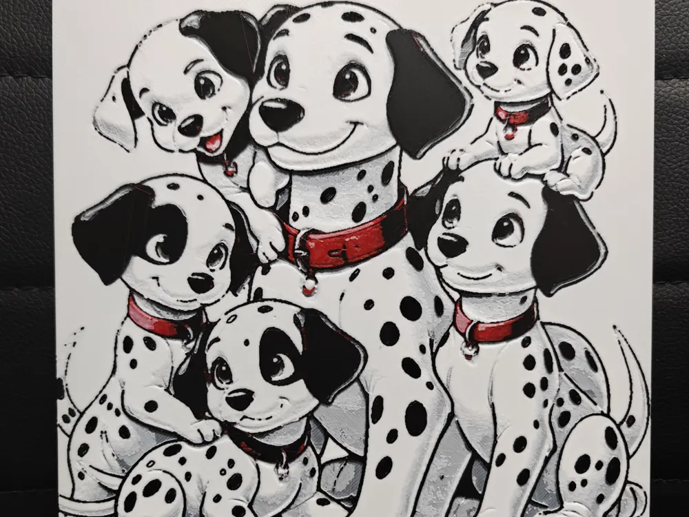 101 Dalmatians by TheHueforgeLady HueForge model: 101 Dalmatians by TheHueforgeLady