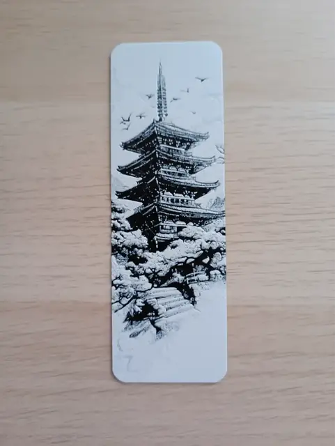 HueForge model: Japanese Temple Bookmark by Atrus Design