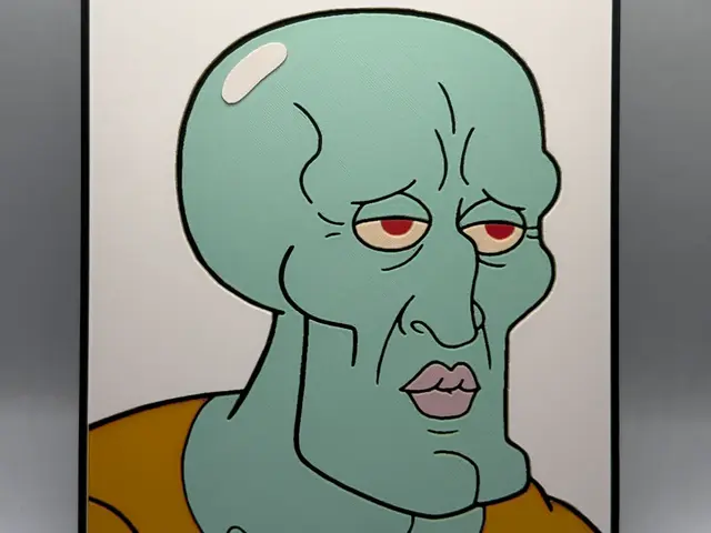 HueForge model: Handsome Squidward Hueforge by MonkeyForge 3D