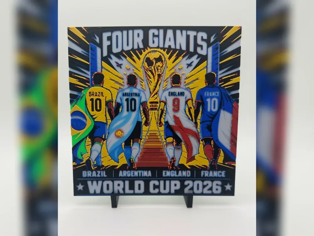 Four Giants World Cup 2026 HueForge by Thadius HueForge model: Four Giants World Cup 2026 HueForge by Thadius