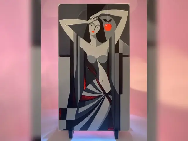 HueForge model: Forbidden Glow Deco Woman hueforge print by Thadius
