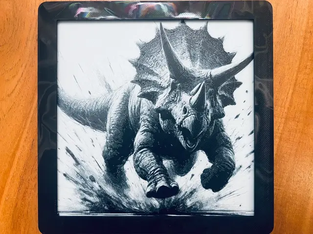 HueForge model: Triceratops by JustBe 3D Printing