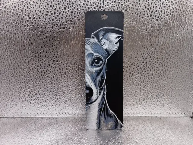 HueForge model: Whippet Bookmark – Hueforge by Borishotch Industries