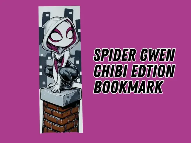 HueForge model: Spider-Gwen - Chibi Edition Bookmark by Canadian Gamer