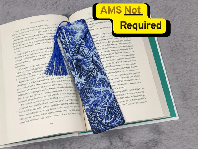 HueForge model: Poseidon God of the Sea HueForge Bookmark by 2D Wall Art