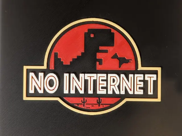 HueForge model: Google No Internet Game by S0und_Lab