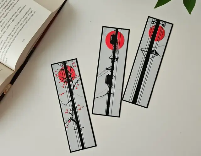 HueForge model: Streets Of Japan - Bookmarks Set by C3D