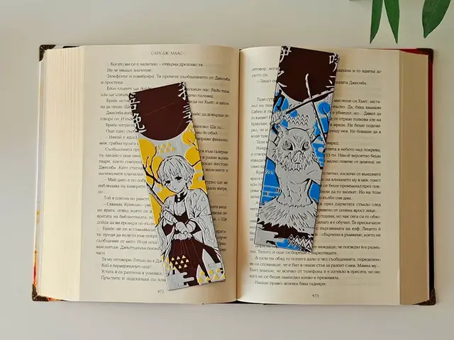 HueForge model: Zenitsu & Inosuke - Demon Slayer Bookmarks Set 2/8 by C3D
