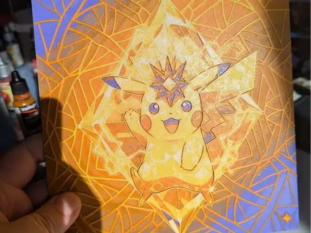 HueForge model: Hueforge pikachu tera v1 by ZombiePaint3D
