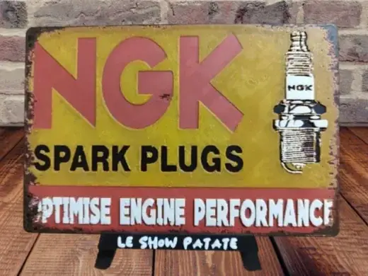 HueForge model: Plaque vintage Ngk Hueforge by leshowpatate