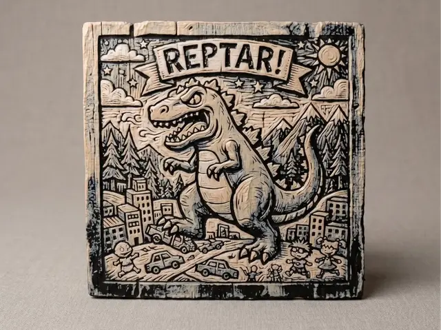 Reptar Rugrats - Hueforge