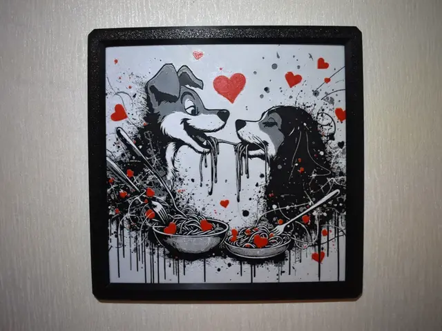 HueForge model: Lady and the Tramp Valentines Hueforge by Chris B