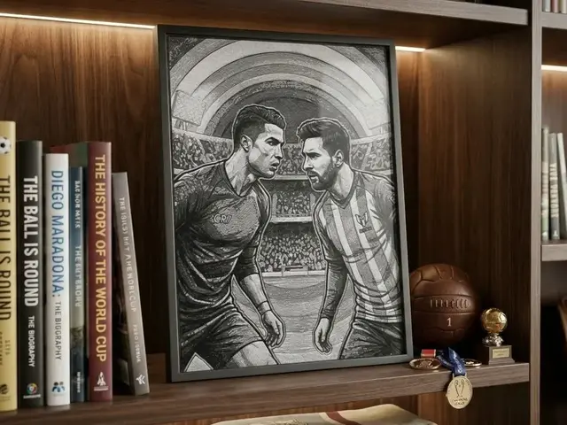 HueForge model: Cristiano Ronaldo VS Lionel Messi - HueForge by keko