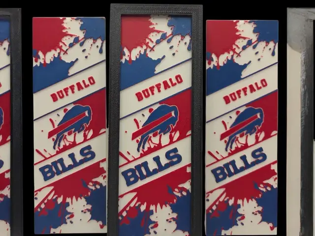 HueForge model: Buffalo Bills 50 x 150mm Bookmark by MythicHue's